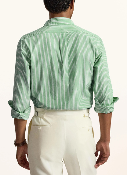 POLO RALPH LAUREN Hemd Custom Fit – MINT / WEISS