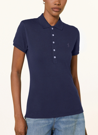 POLO RALPH LAUREN Piqué-Poloshirt – DUNKELBLAU