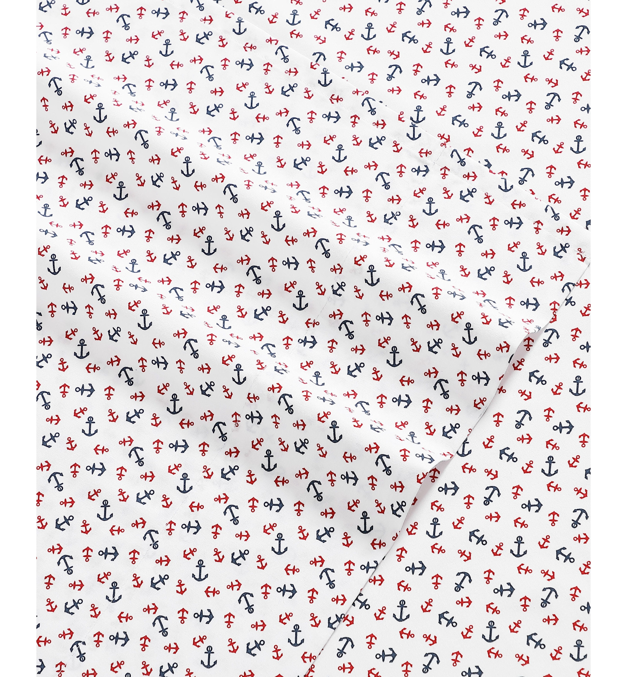 Tommy Hilfiger Printed 200-Thread Count Cotton Percale Sheet Set - Atlantic Anchors