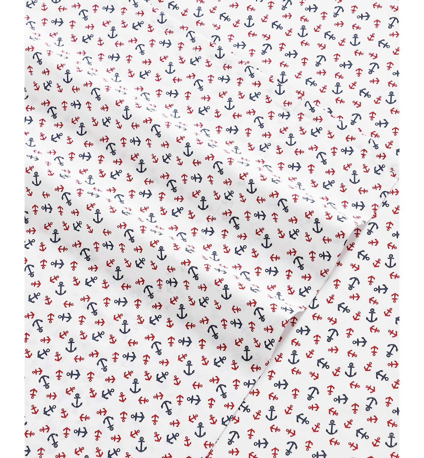 Tommy Hilfiger Printed 200-Thread Count Cotton Percale Sheet Set - Atlantic Anchors