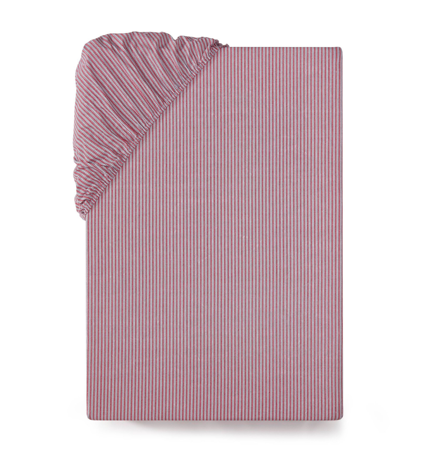 Tommy Hilfiger Essentials Solid Cotton Percale Fitted Sheets - Red, Dark Blue