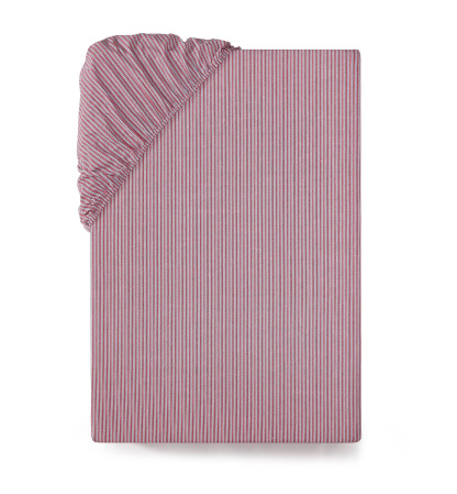 Tommy Hilfiger Essentials Solid Cotton Percale Fitted Sheets - Red, Dark Blue