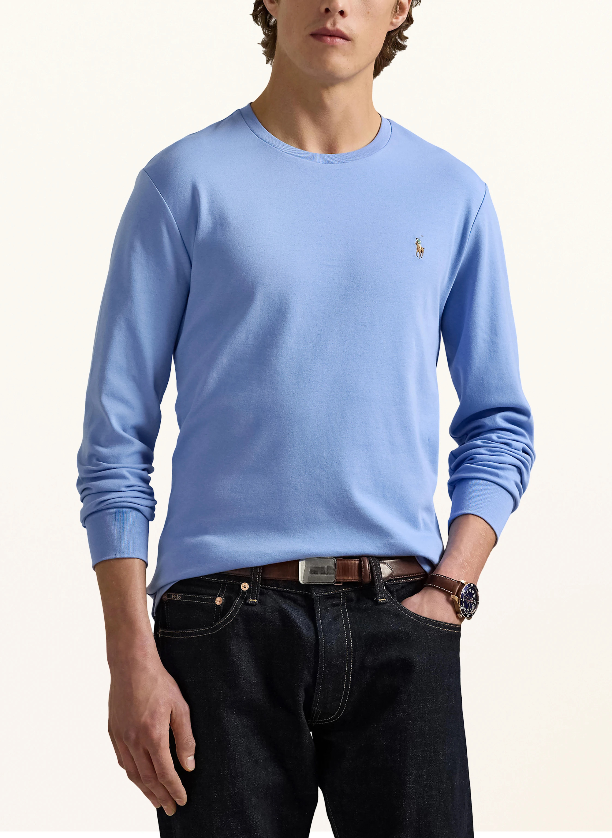 POLO RALPH LAUREN Longsleeve – HELLBLAU