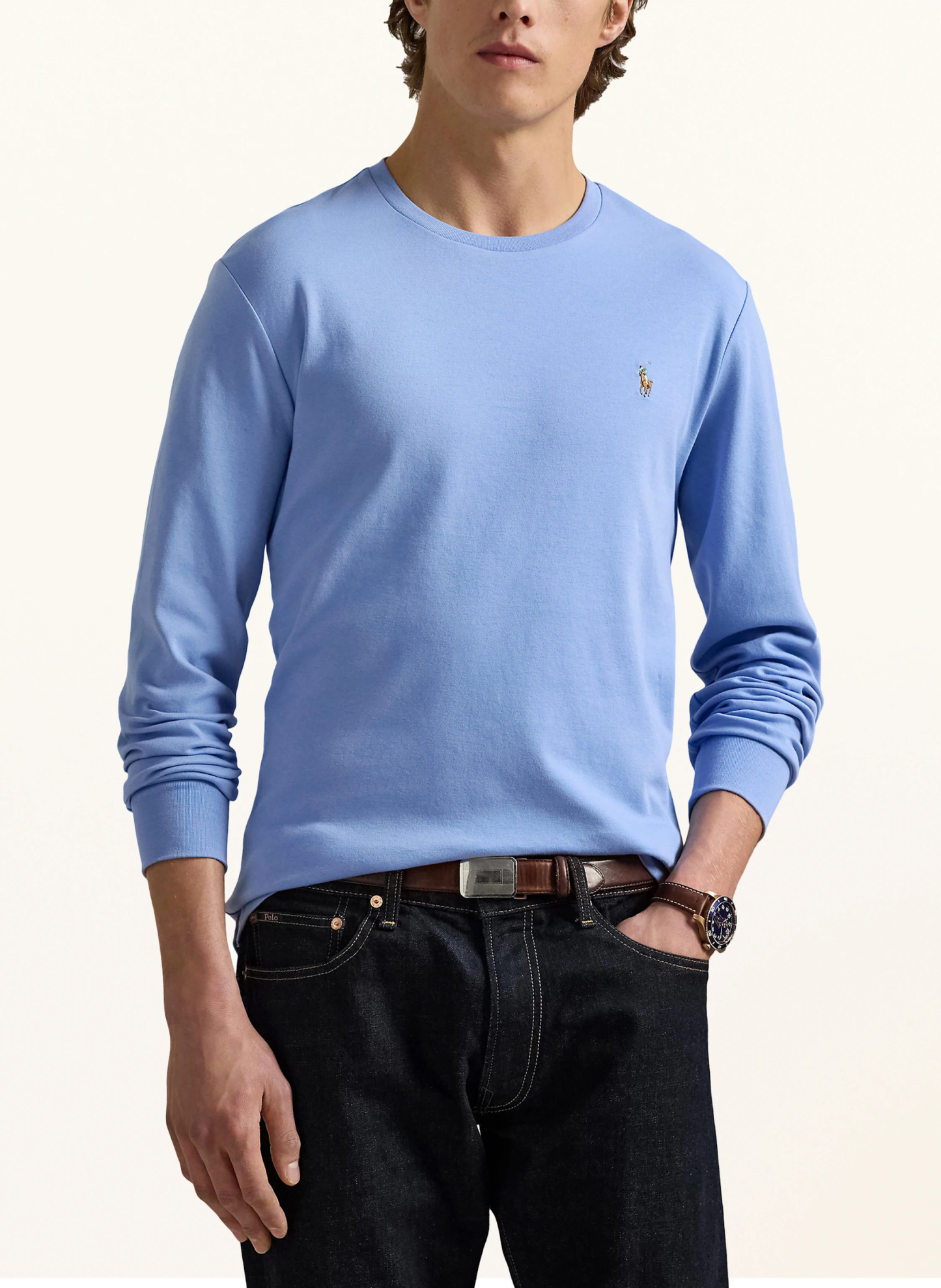 POLO RALPH LAUREN Longsleeve – HELLBLAU