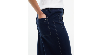 Tommy Hilfiger Women's Ponte Top-Stitch Pants - Dark Blue