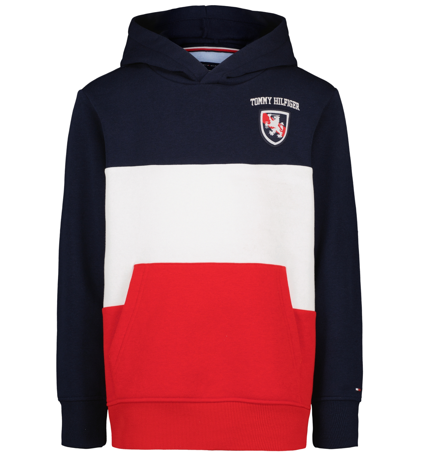 Tommy Hilfiger Boys' 8-20 Color-Blocked Logo Hoodie - Navy Blazer