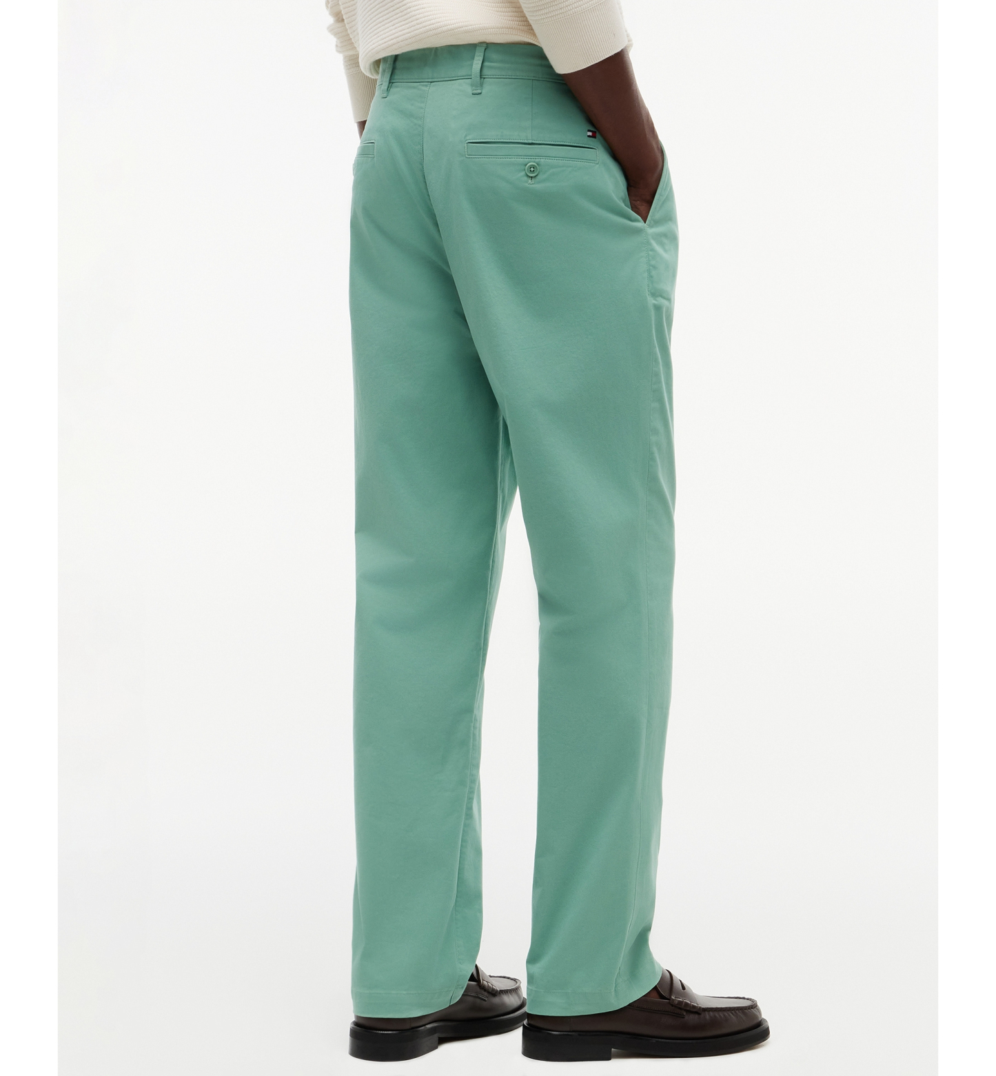 Tommy Hilfiger Men's Regular-Straight Fit Stretch Chino Pants - Nordic Spruce