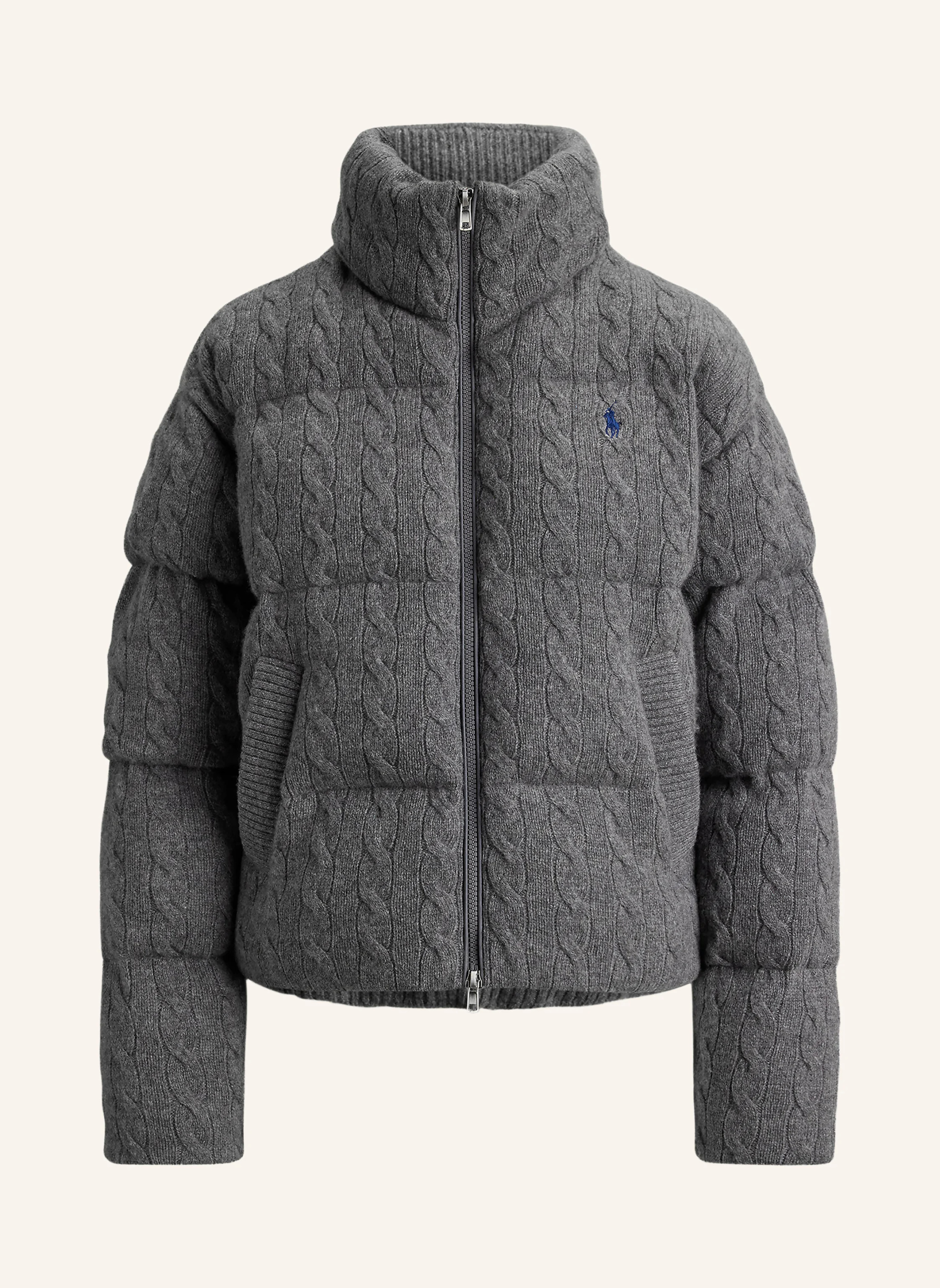 POLO RALPH LAUREN Steppjacke – GRAU / DUNKELBLAU