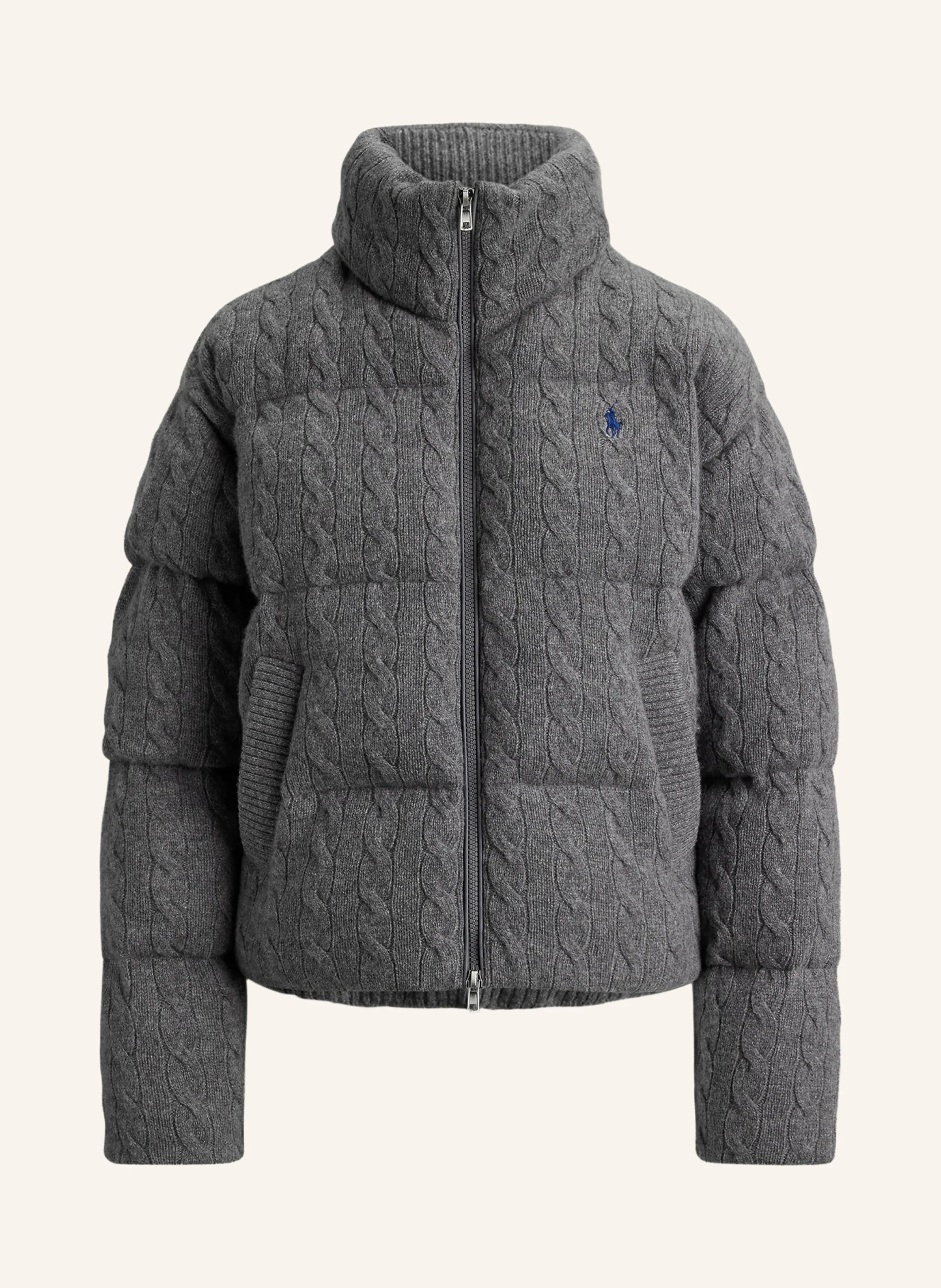 POLO RALPH LAUREN Steppjacke – GRAU / DUNKELBLAU