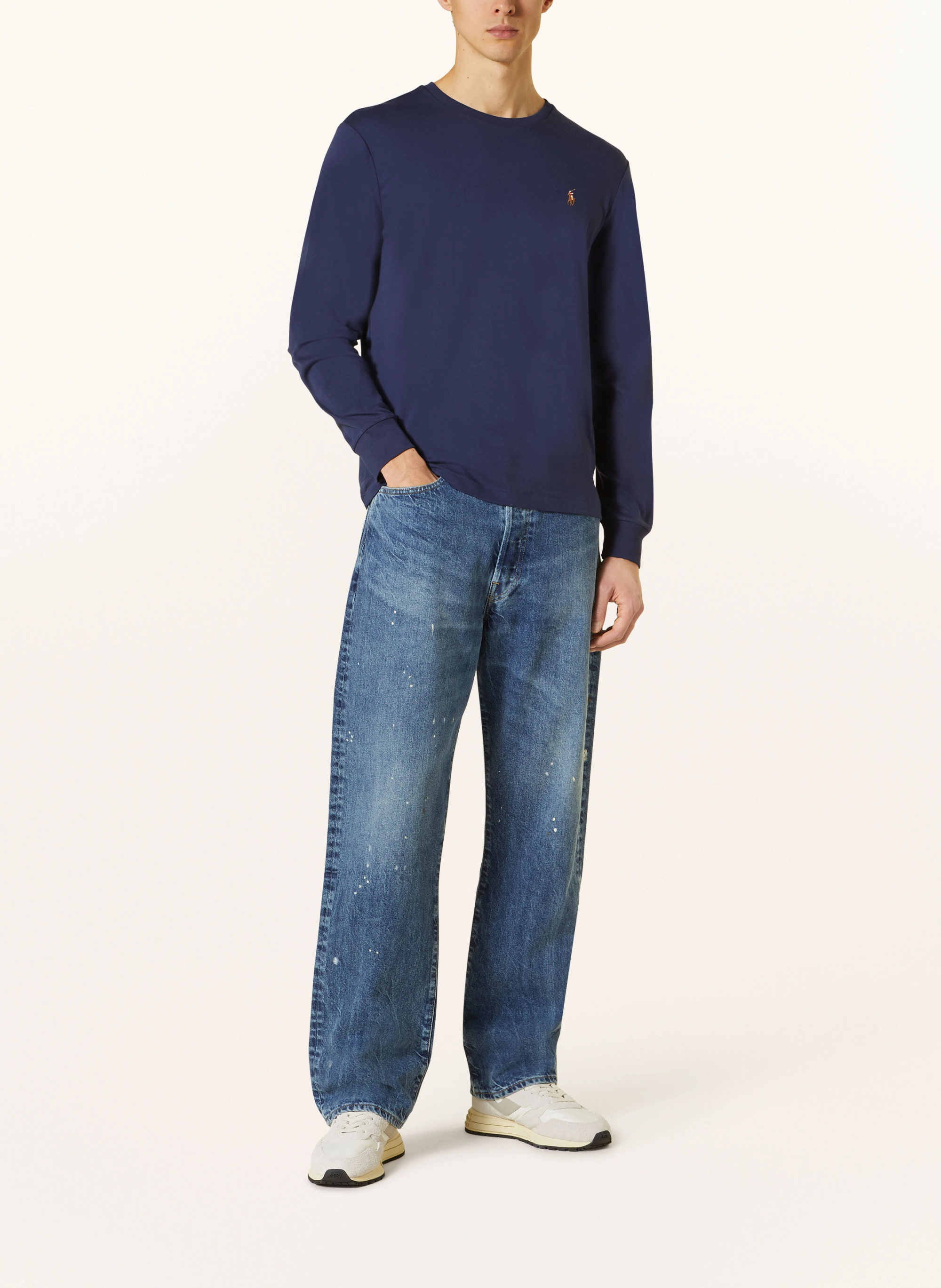 POLO RALPH LAUREN Longsleeve – DUNKELBLAU