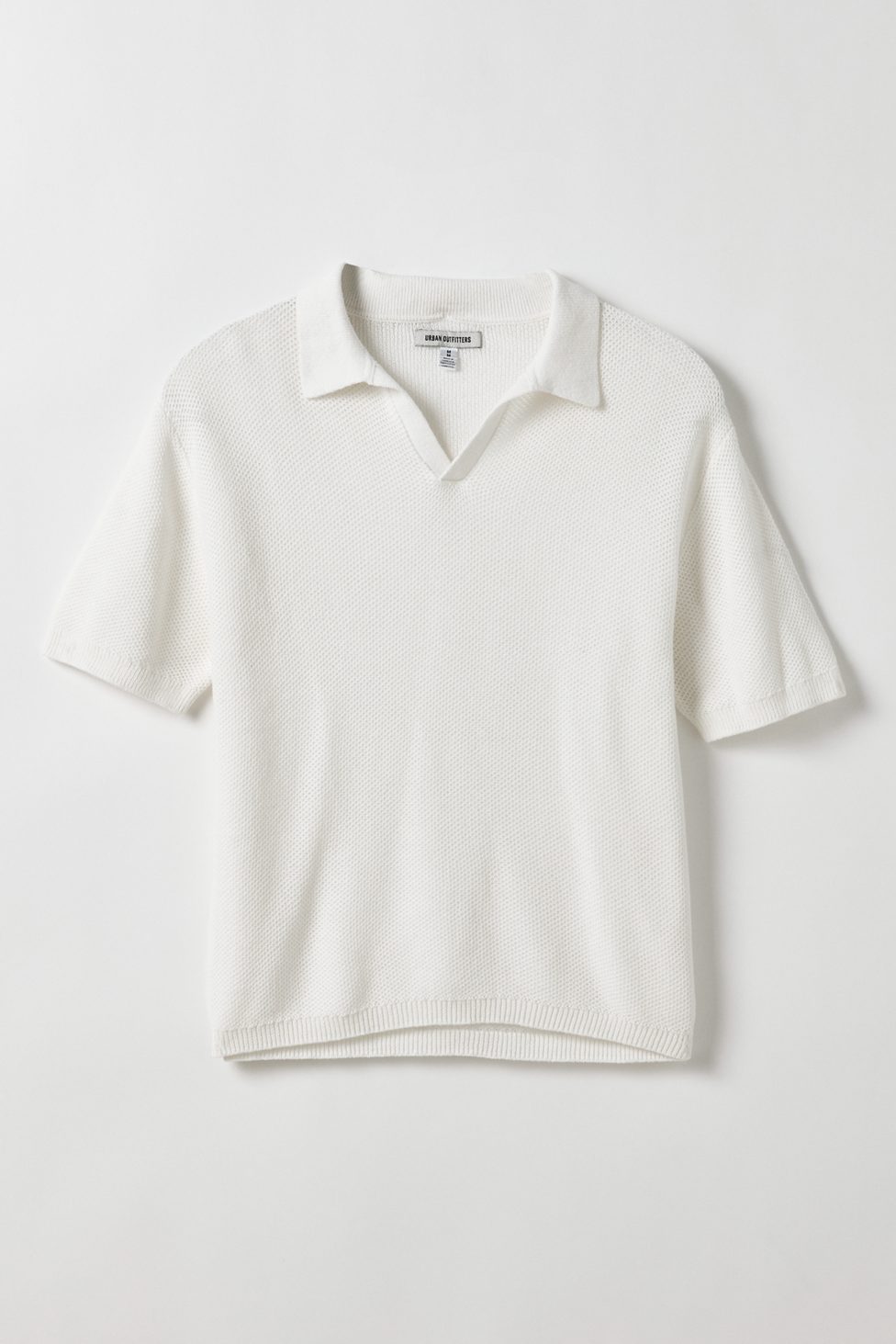 UO Skylor Popover Polo Collar Sweater - Ivory