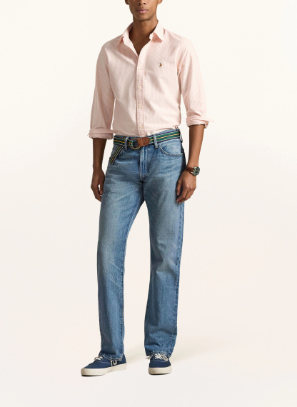 POLO RALPH LAUREN Hemd Custom Fit – ORANGE / WEISS