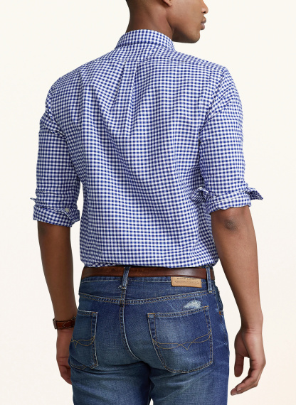 POLO RALPH LAUREN Oxfordhemd Slim Fit – WEISS / HELLBLAU