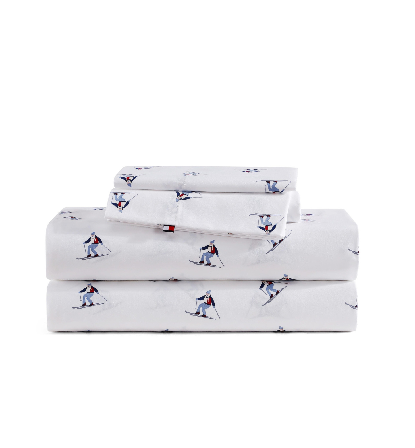 Tommy Hilfiger Printed 200-Thread Count Cotton Percale Sheet Set - Aspen Ski Slopes