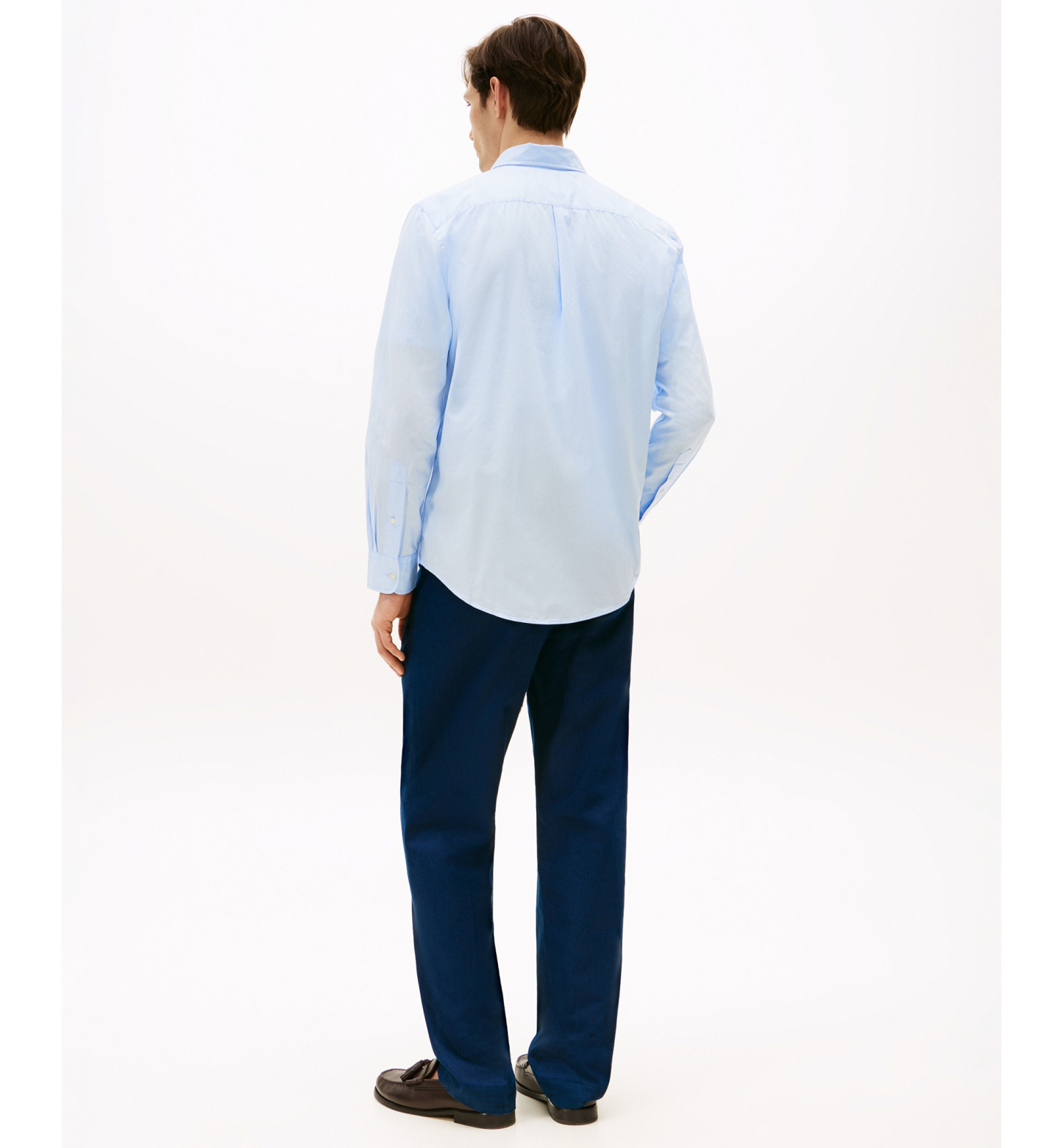 Tommy Hilfiger Men's Regular-Fit Stretch Poplin Button-Down Shirt - Sweet Blue