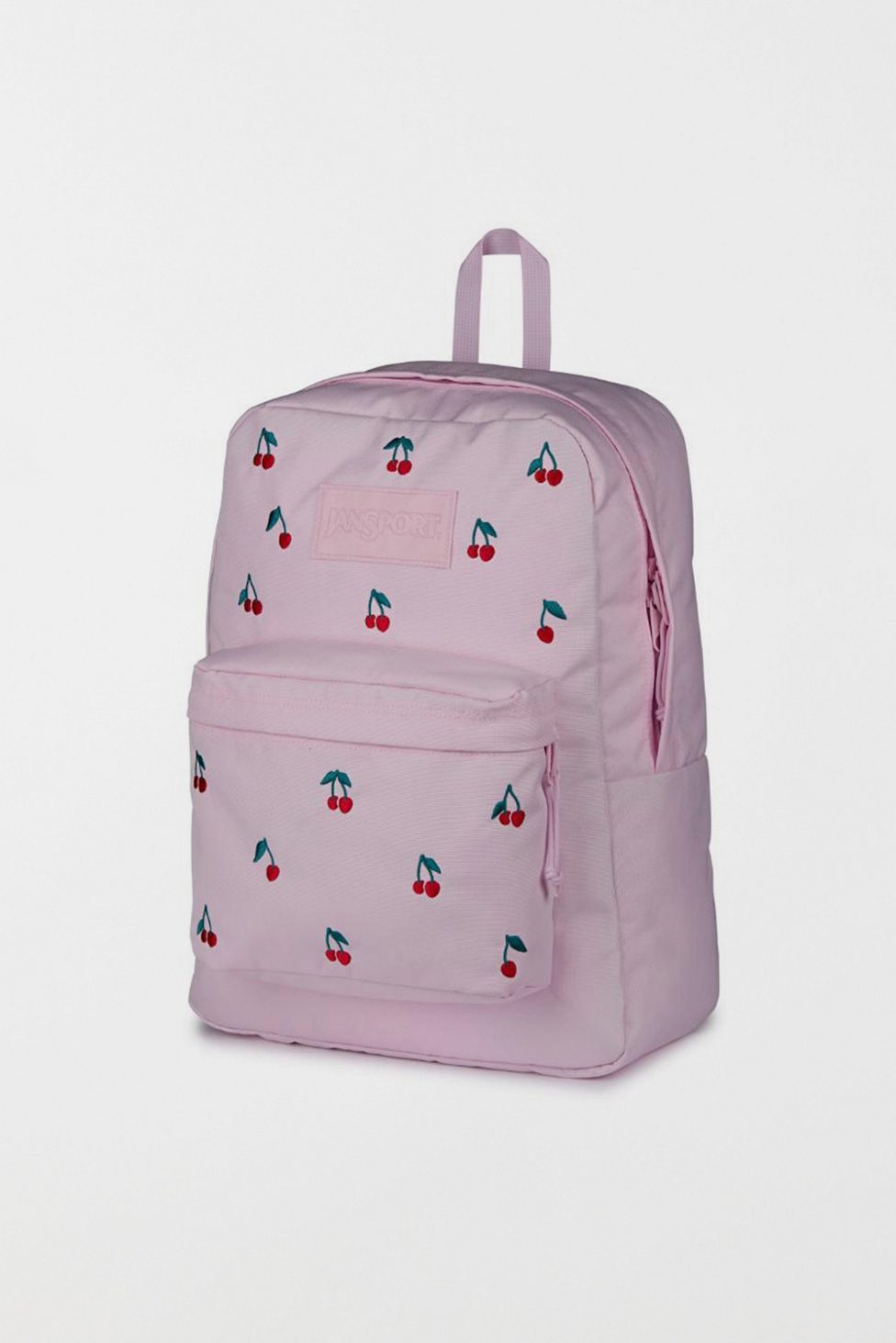 JanSport SuperBreak® Plus Backpack - Pink Ice Cherry Embroidery