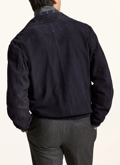 POLO RALPH LAUREN Lederjacke – DUNKELBLAU