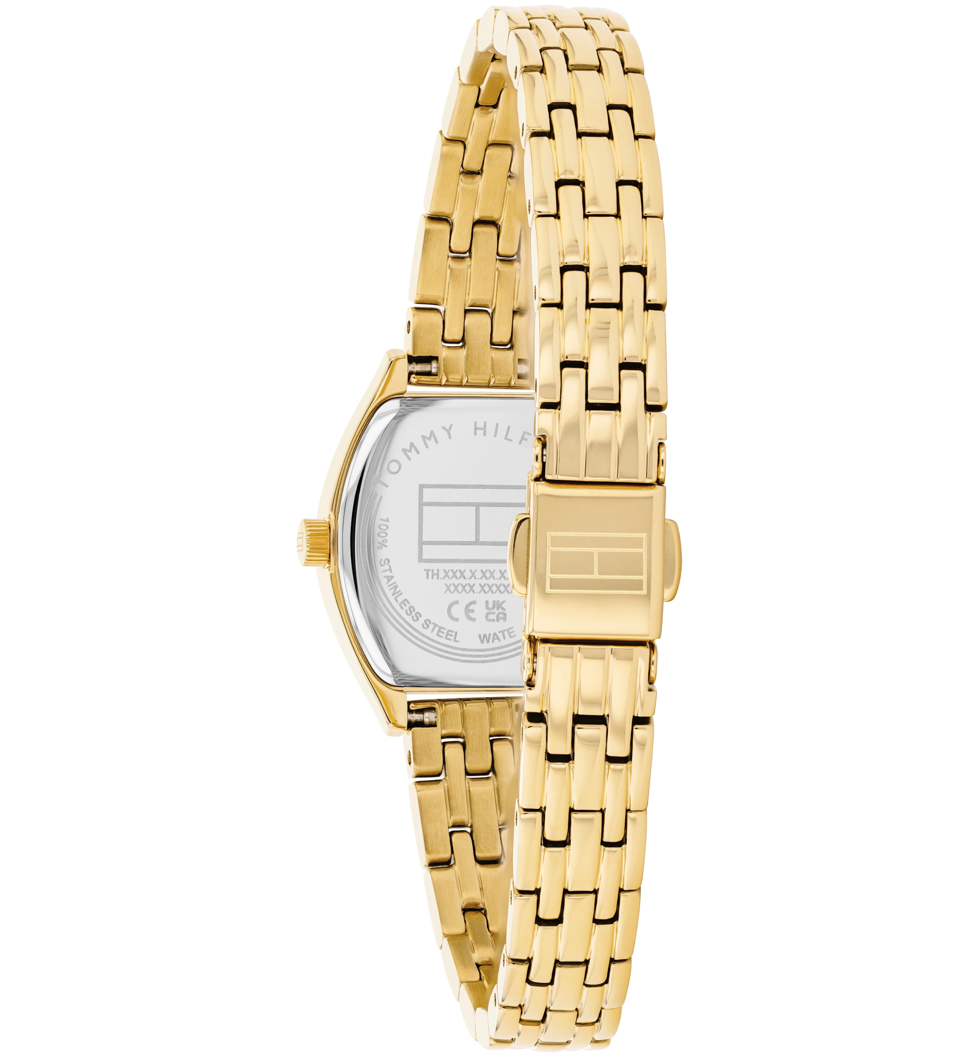 Tommy Hilfiger Women's Quartz Gold tone Stainless Steel Bracelet Watch, 21.5 x 22mm - Gold