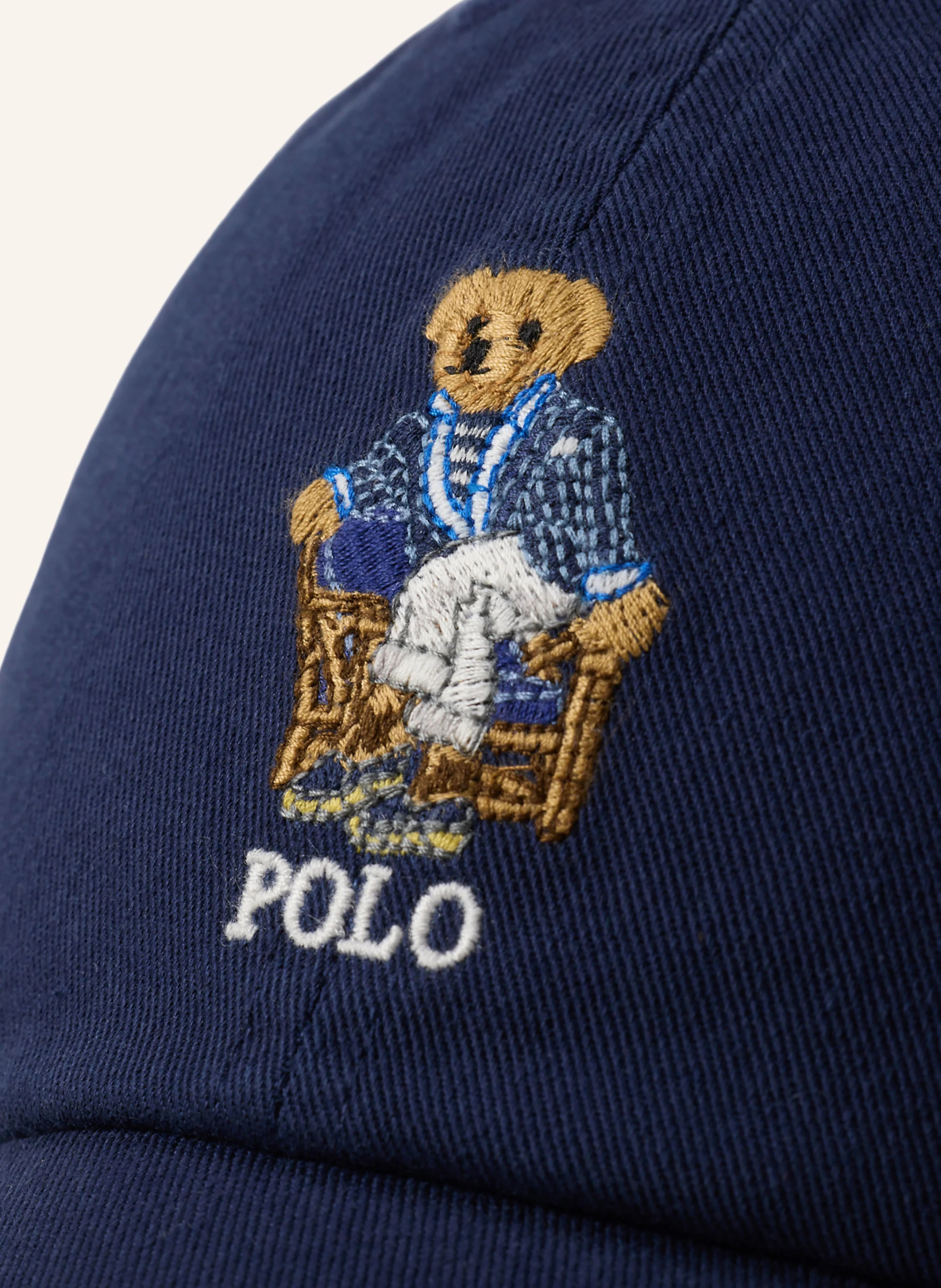 POLO RALPH LAUREN Cap – DUNKELBLAU / HELLBRAUN / WEISS