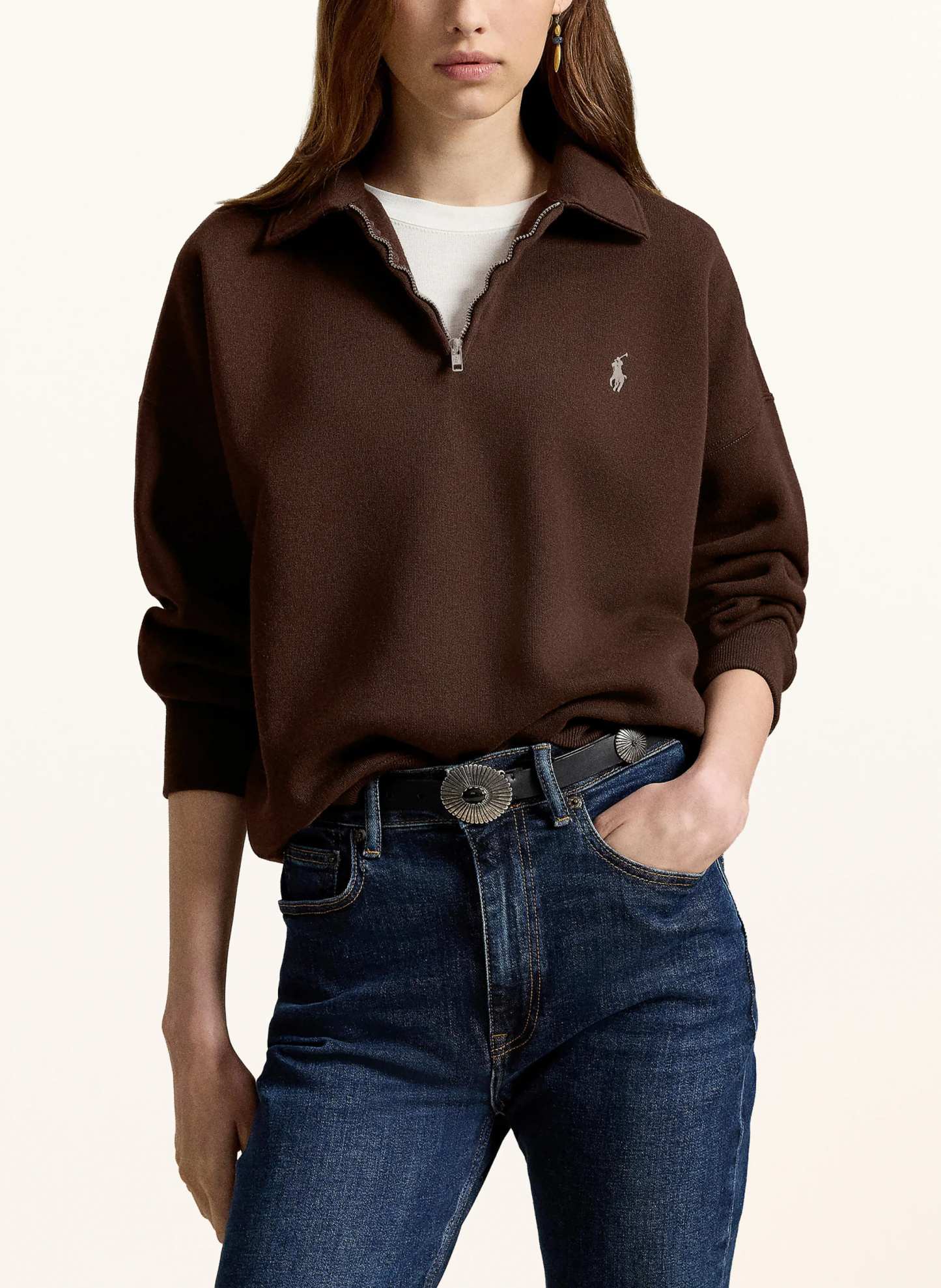 POLO RALPH LAUREN Sweat-Troyer – DUNKELBRAUN (1)