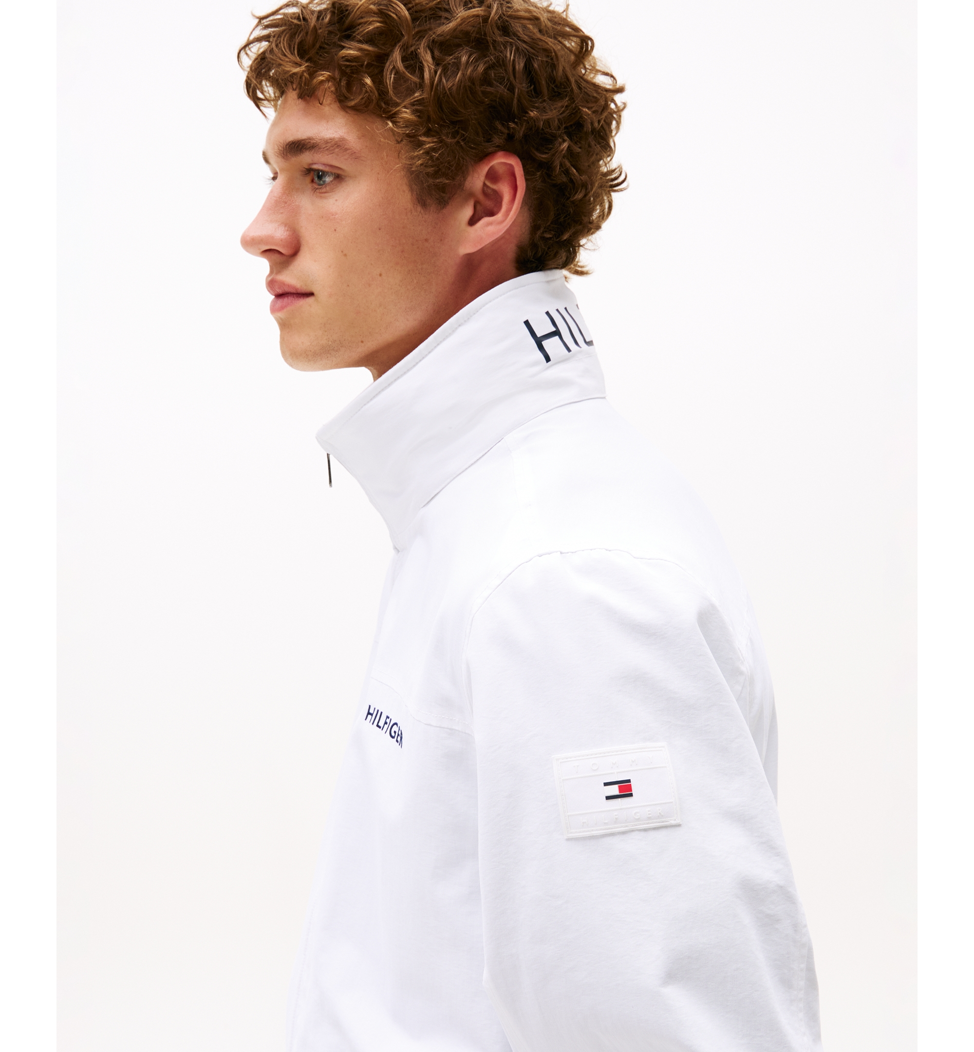 Tommy Hilfiger Men's Regatta Water Resistant Jacket - TH Optic White