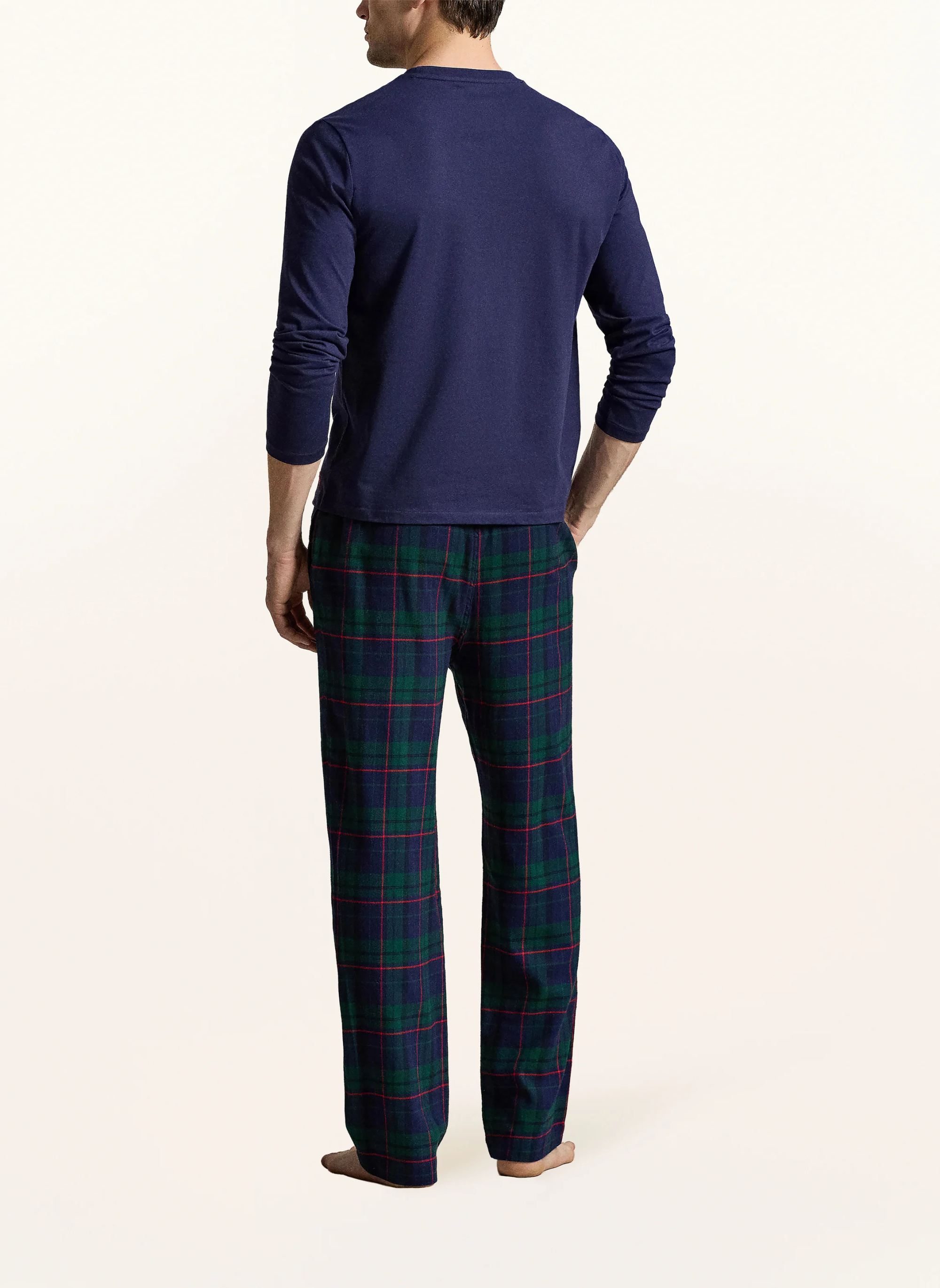 POLO RALPH LAUREN Schlafanzug aus Flanell – DUNKELBLAU