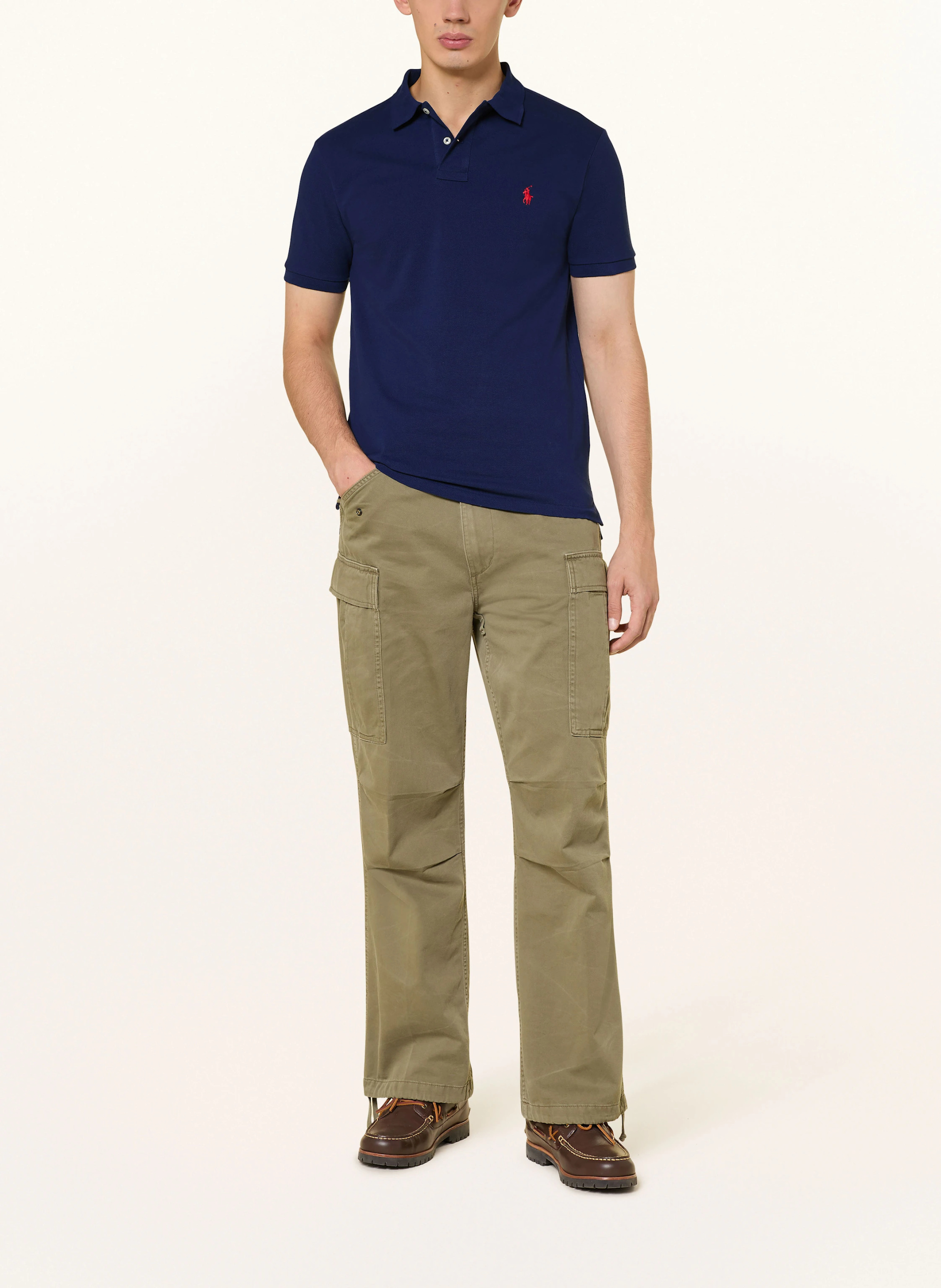 POLO RALPH LAUREN Piqué-Poloshirt Slim Fit – DUNKELBLAU (2)