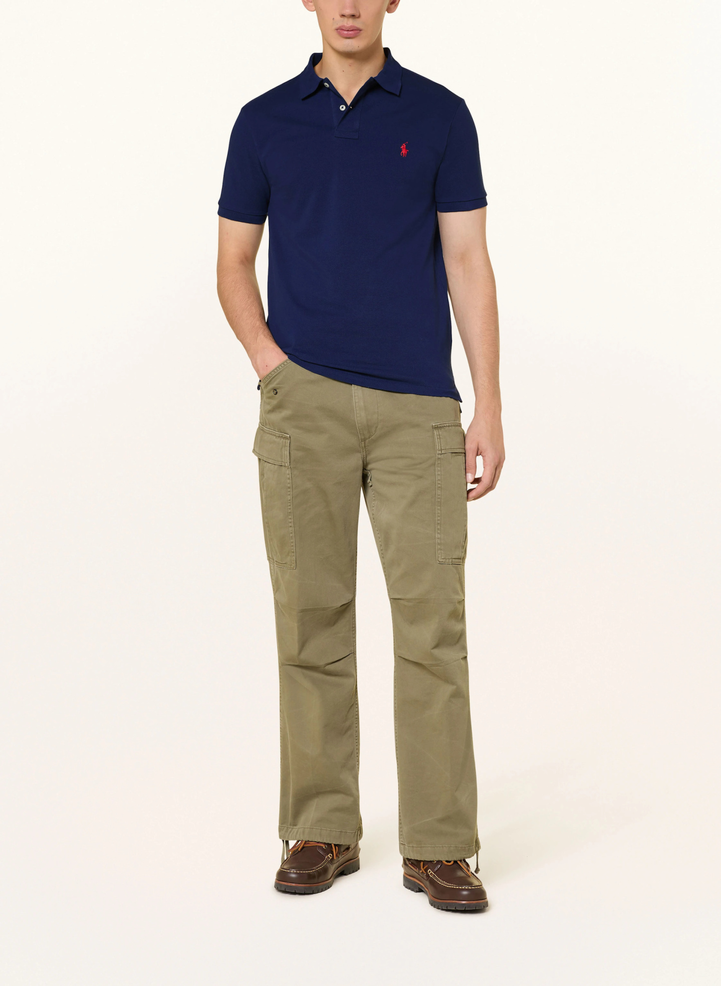 POLO RALPH LAUREN Piqué-Poloshirt Slim Fit – DUNKELBLAU (2)
