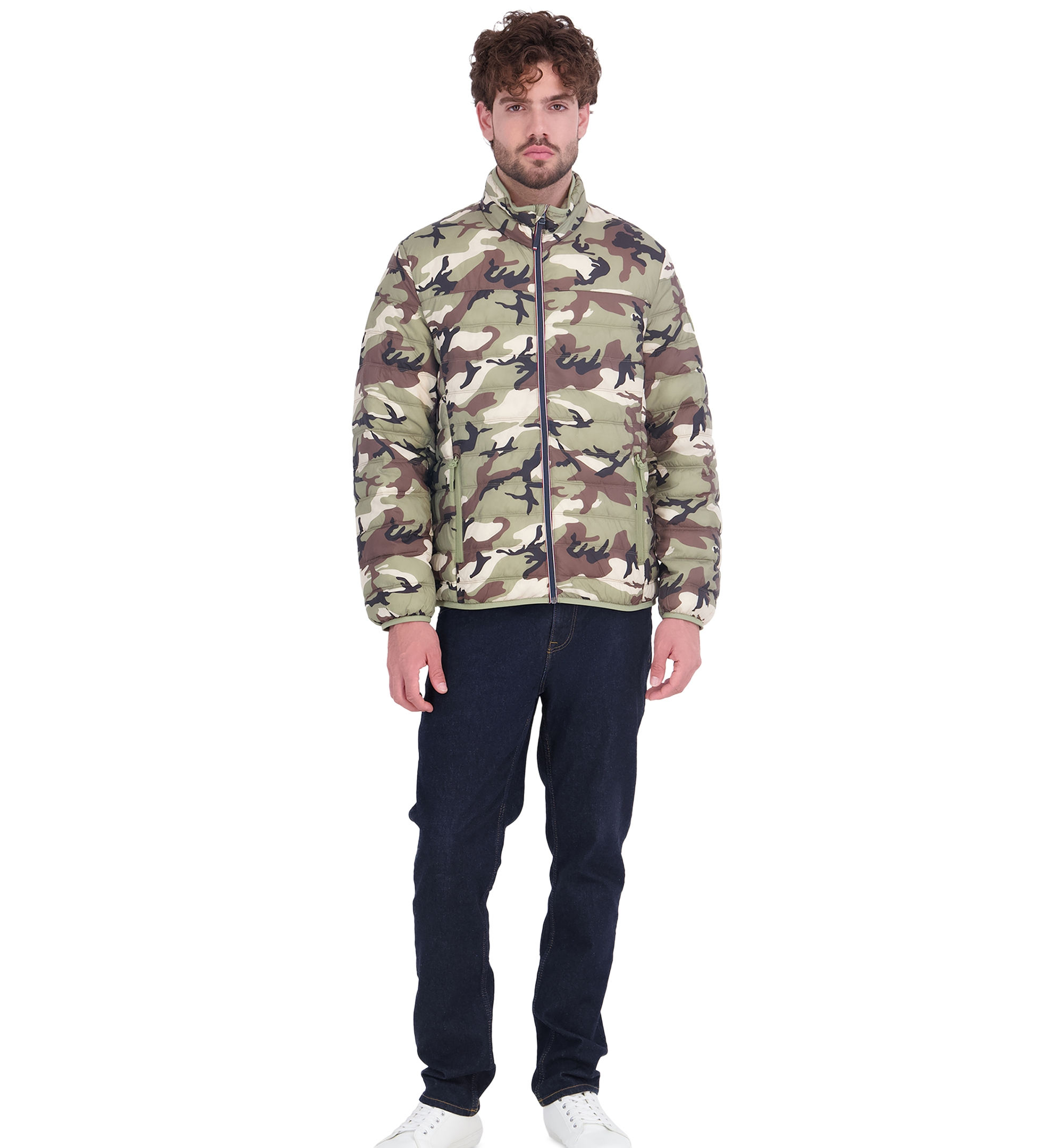 Tommy Hilfiger Men's Unhooded Packable Jacket - Camo