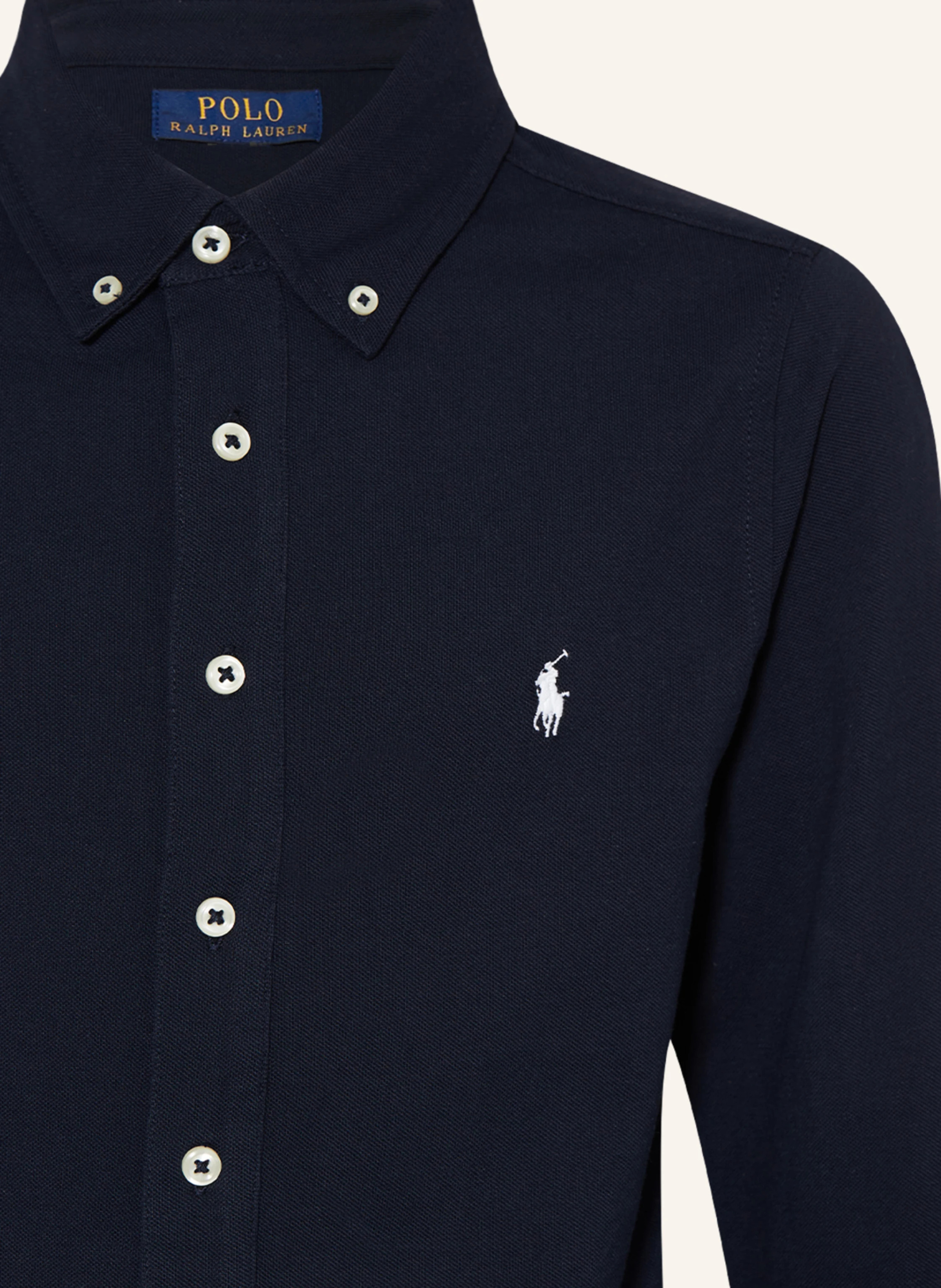 POLO RALPH LAUREN Piqué-Hemd – DUNKELBLAU