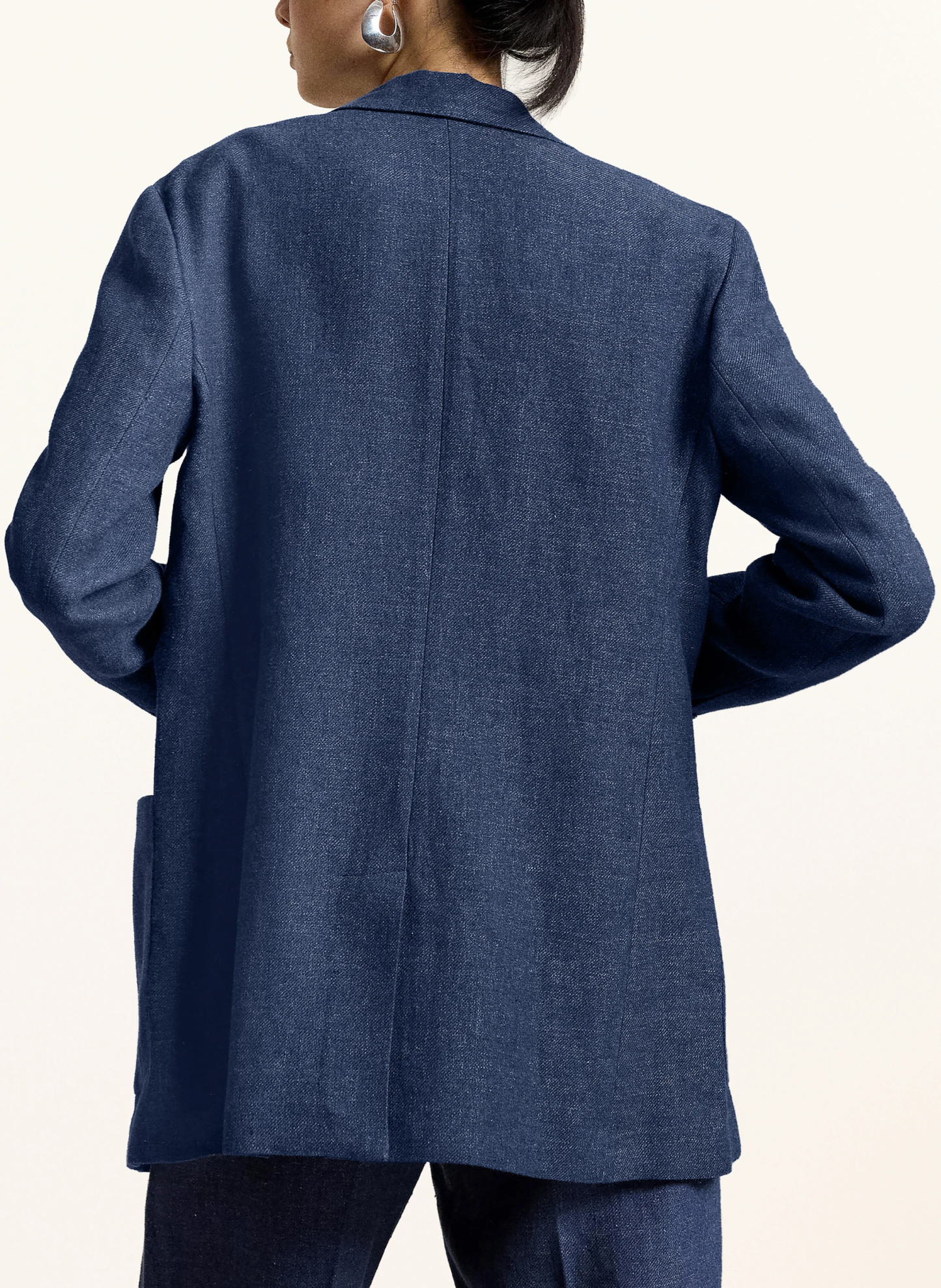 POLO RALPH LAUREN Jeansblazer mit Leinen – BLAU