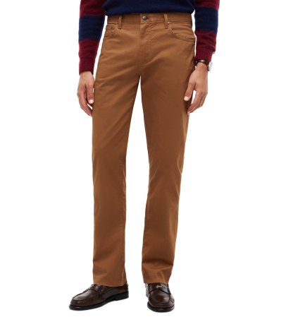 Tommy Hilfiger Men's Denton Straight-Fit Five-Pocket Stretch Twill Pants - Timeless Tawny