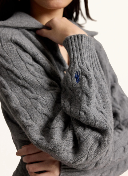 POLO RALPH LAUREN Strickjacke – GRAU