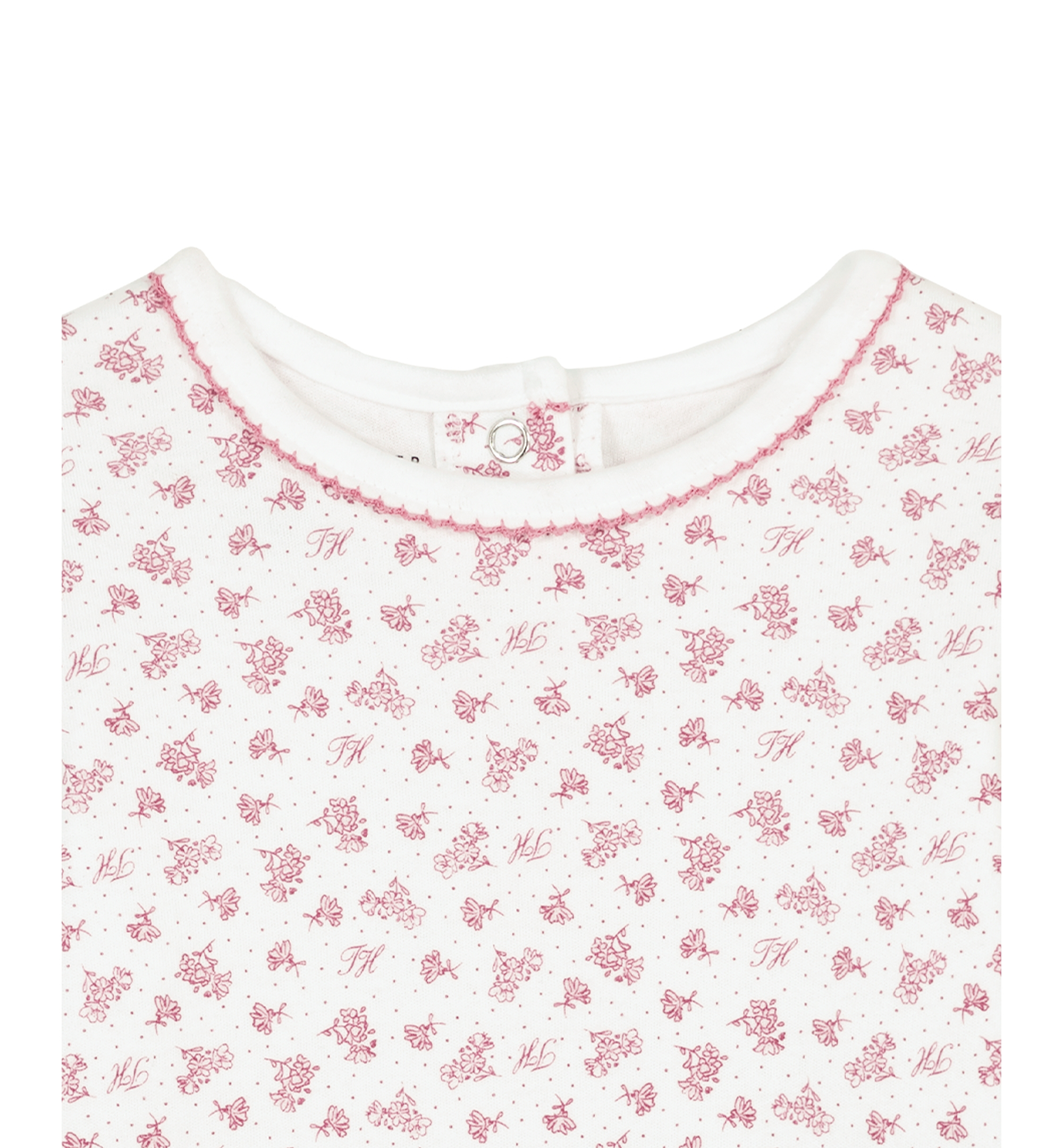Tommy Hilfiger Baby Girls' Long-Sleeve Bodysuit and Jumper, 2-Piece Set - Malaga/White print