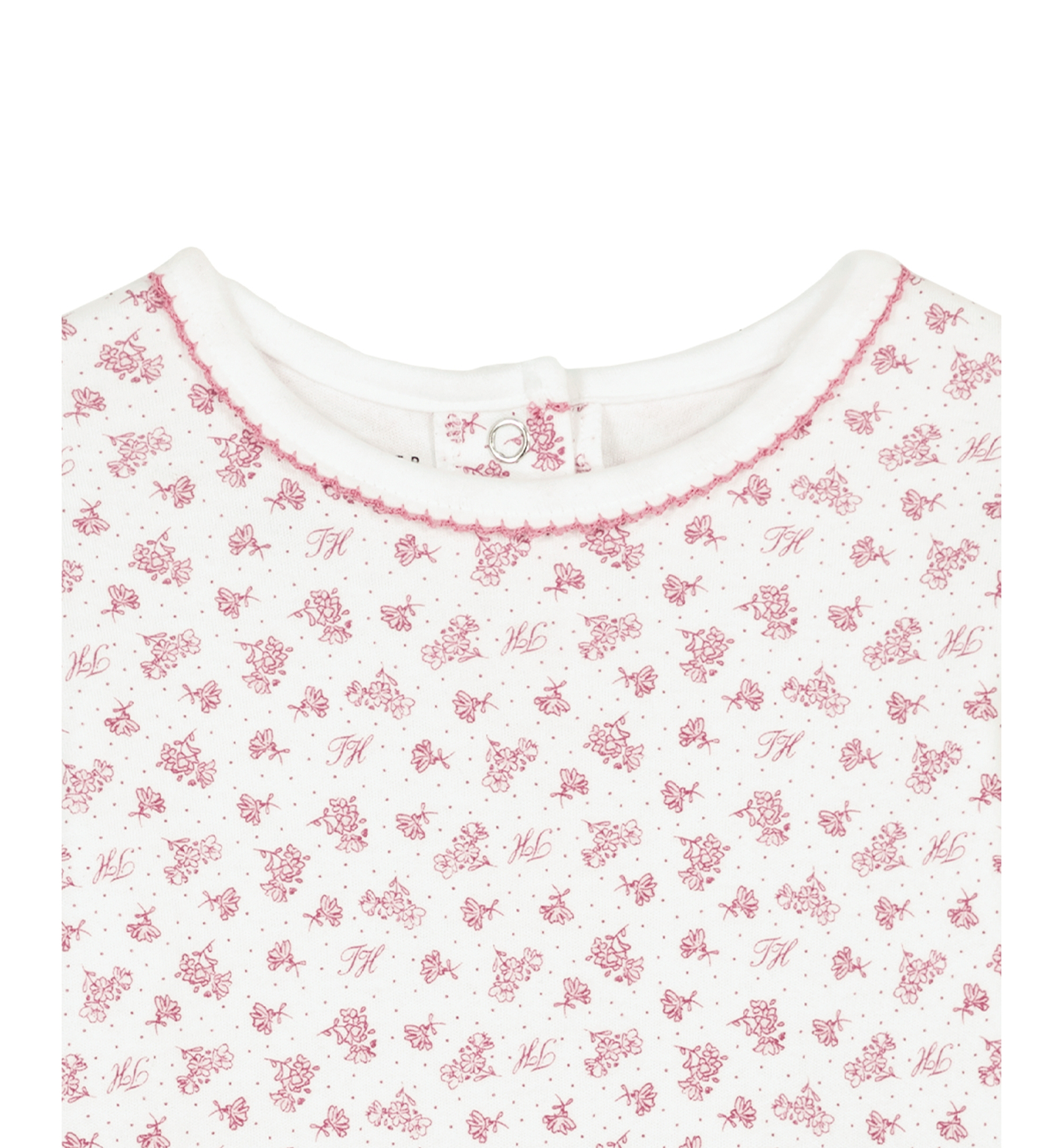Tommy Hilfiger Baby Girls' Long-Sleeve Bodysuit and Jumper, 2-Piece Set - Malaga/White print