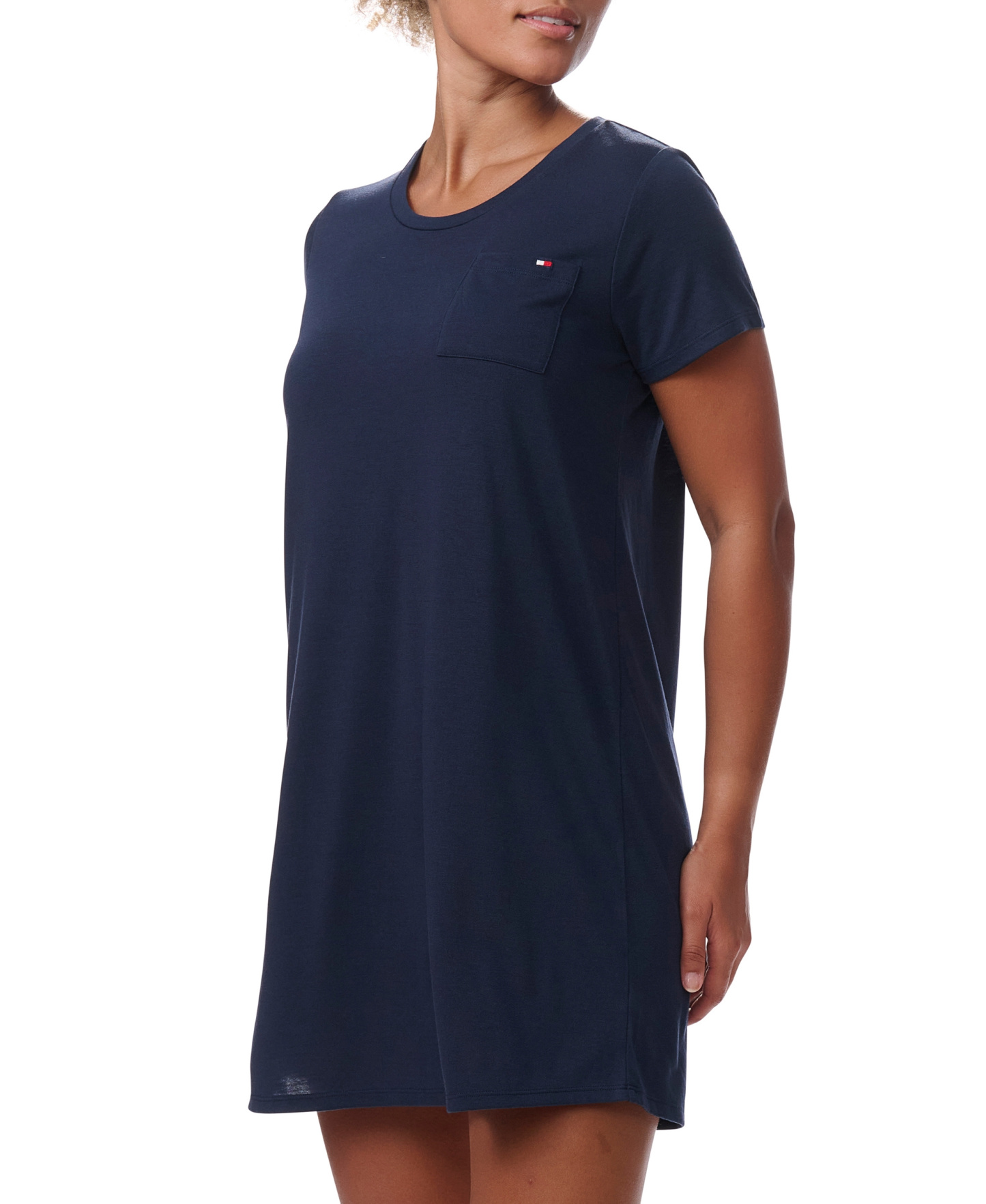 Tommy Hilfiger Women's Short-Sleeve Crewneck Sleepshirt - Sky Captain
