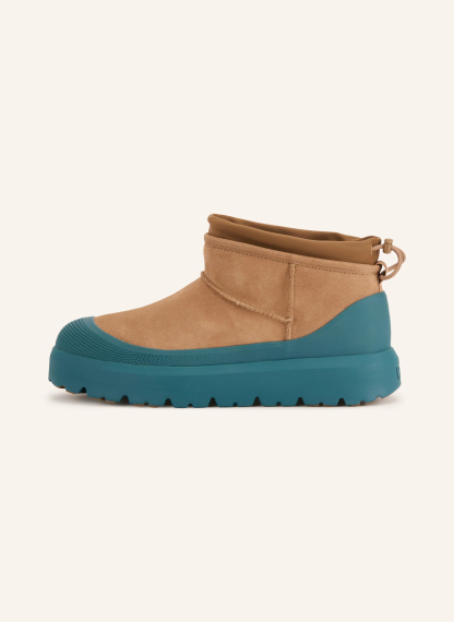 UGG Plateau-Boots CLASSIC ULTRA MINI WEATHER HYBRID – COGNAC / SCHWARZ