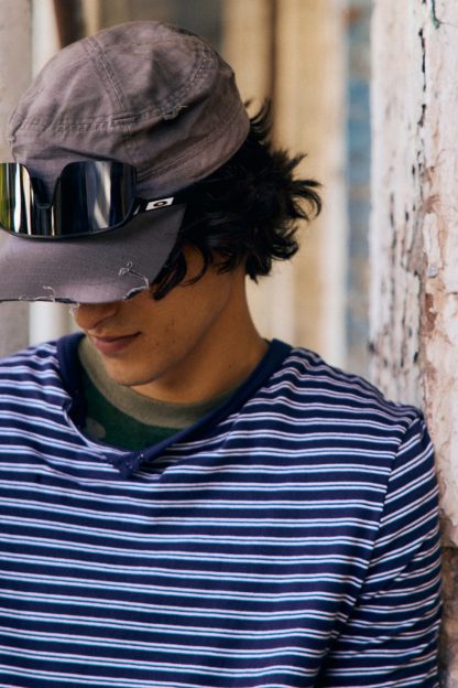 Canvas Vintage Wash Cadet Hat - Black