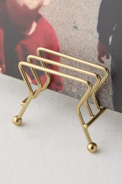 Nina Record Storage Rack - Gold