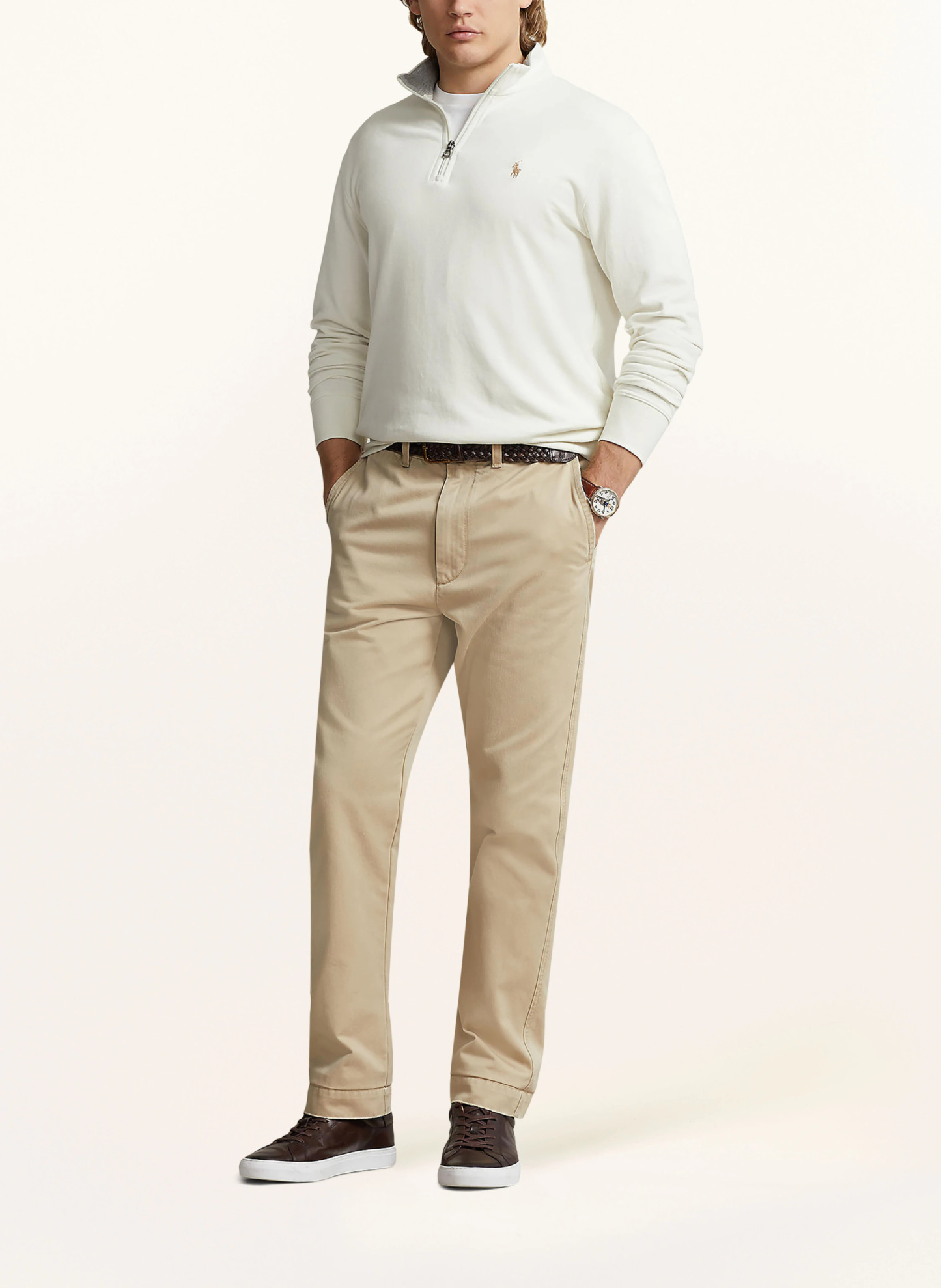 POLO RALPH LAUREN Sweat-Troyer – WEISS