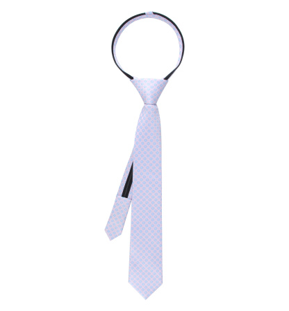Tommy Hilfiger Boys' Eastham Floral Pre-Tied Zipper Tie - Pink/Light Purple