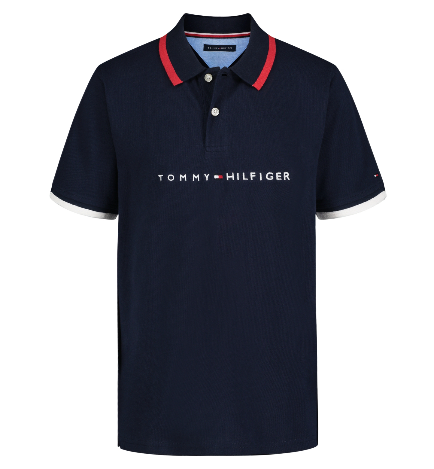 Tommy Hilfiger Boys' 2T-7 Tomas Short-Sleeve Tipped Polo Shirt - Navy Blazer