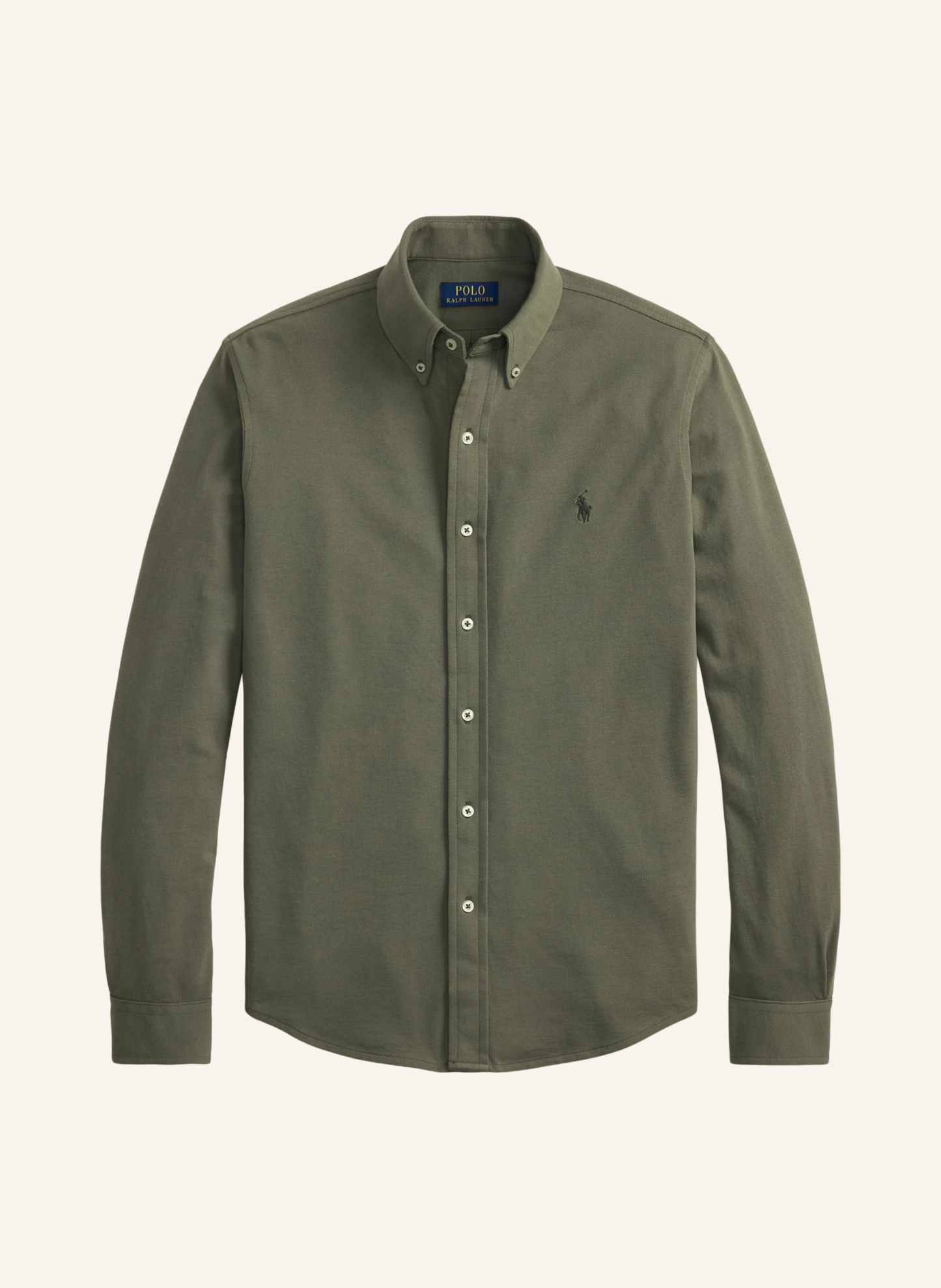 POLO RALPH LAUREN Piqué-Hemd Custom Fit – OLIV