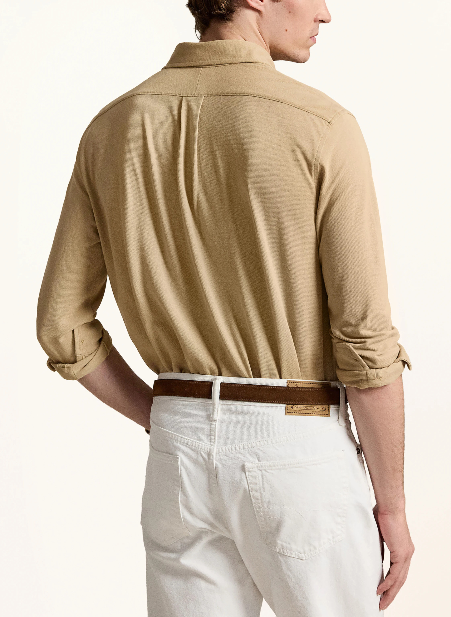 POLO RALPH LAUREN Piqué-Hemd Custom Fit – KHAKI
