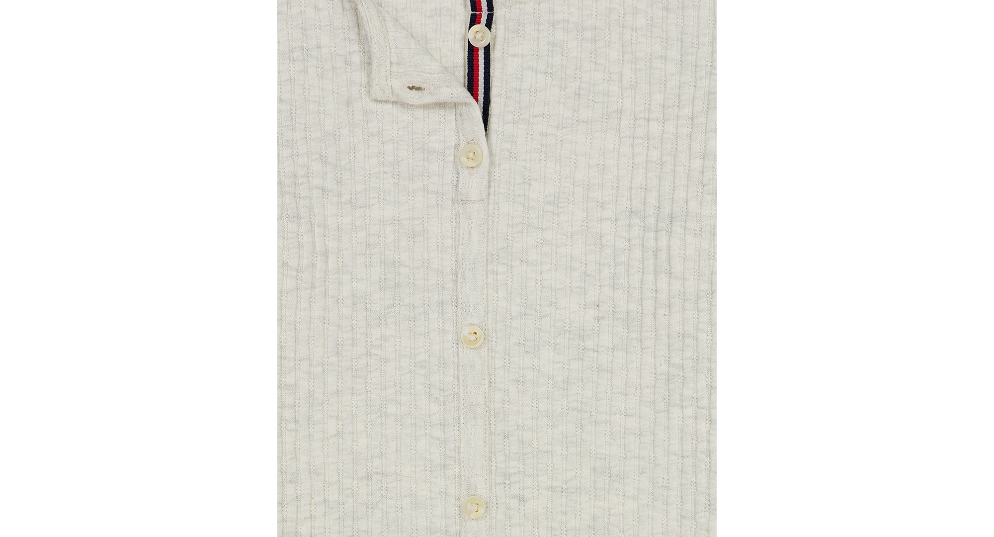 Tommy Hilfiger Girls' 7-16 Pointelle Rib Long-Sleeve Top - Oat Heather