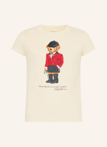 POLO RALPH LAUREN T-Shirt – CREME / DUNKELROT / SCHWARZ
