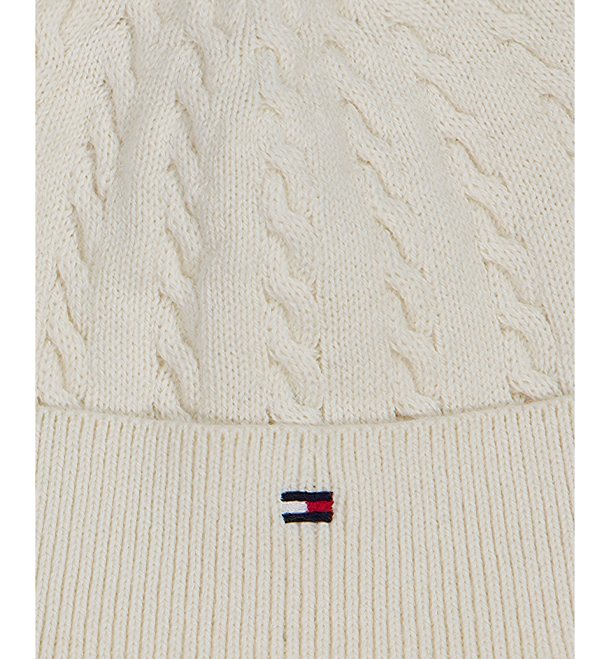 Tommy Hilfiger Baby Boys' Cable-Knit Long-Sleeve Coverall and Hat, 2-Piece Set - Cream