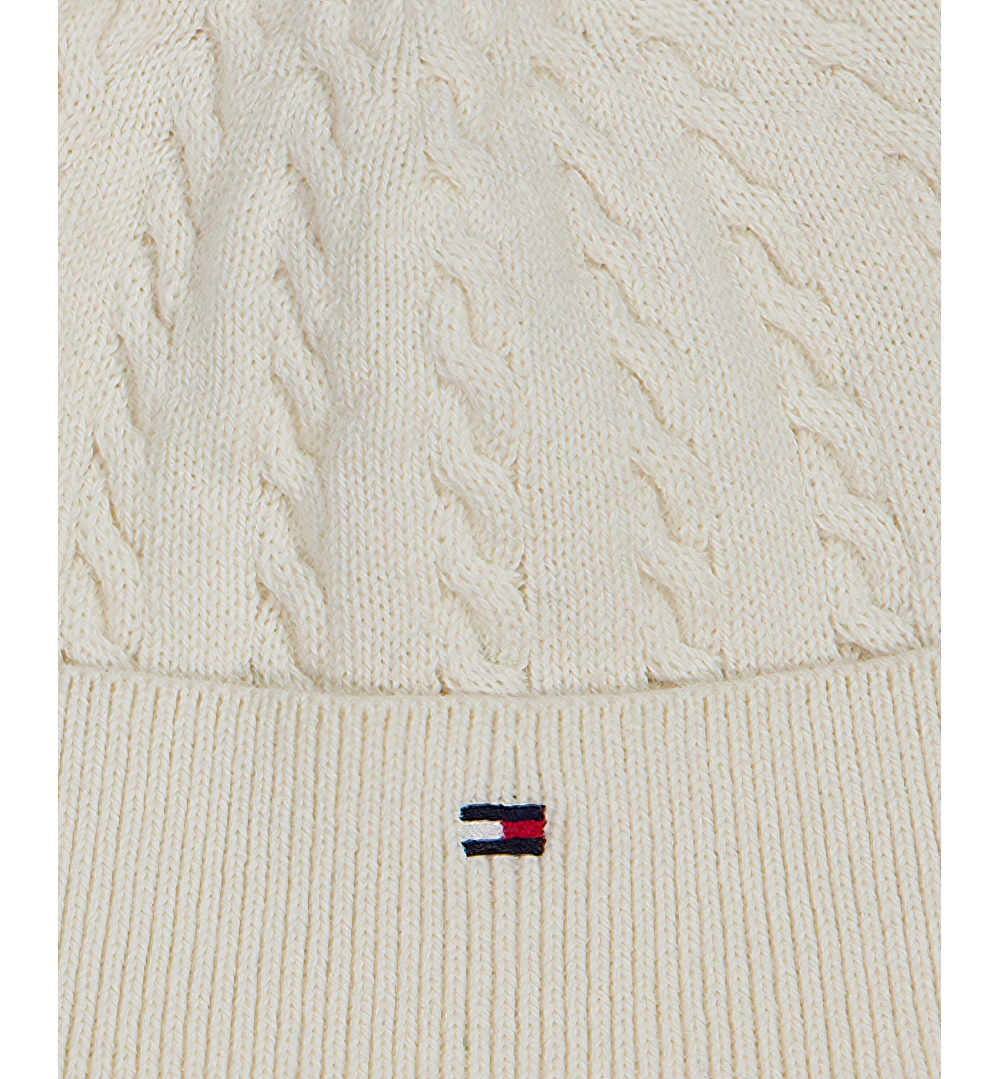 Tommy Hilfiger Baby Boys' Cable-Knit Long-Sleeve Coverall and Hat, 2-Piece Set - Cream