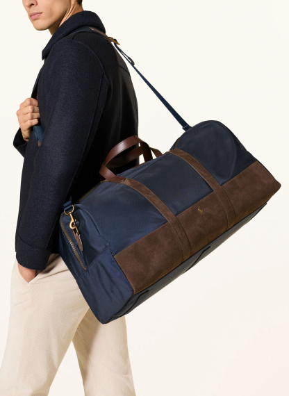 POLO RALPH LAUREN Reisetasche – DUNKELBLAU / GOLD / DUNKELBRAUN