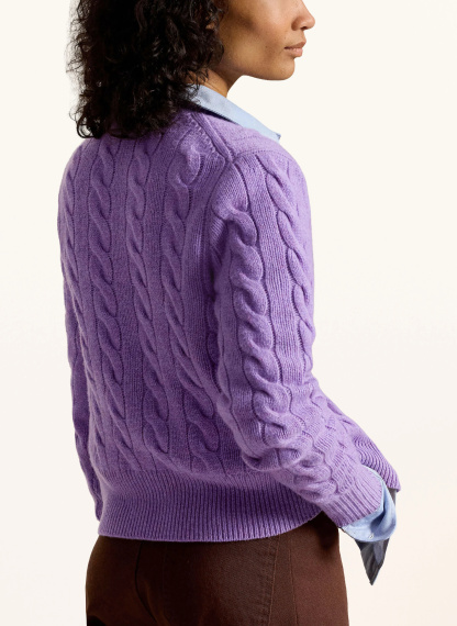 POLO RALPH LAUREN Strickjacke – LILA
